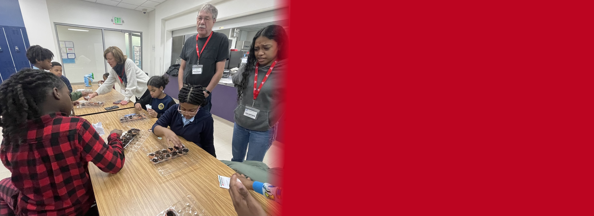 Seedings in the cafeteria